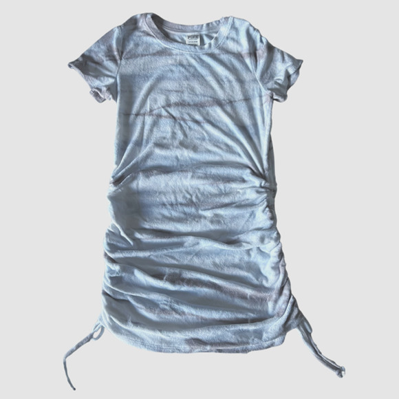 Victoria's Secret Beach Terry Cloth Ruched Side Dress Gray/Blue Tie Dye, NW-Sz S - Picture 2 of 9